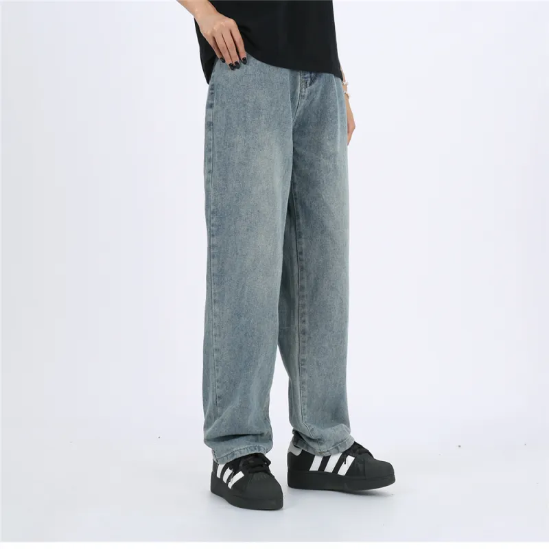 Gwola Loose Fit Straight Fit Jeans Unisex-3