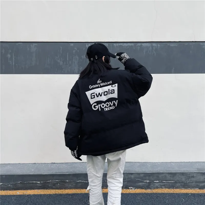Gwola Puffer Jacket Unisex Black-6