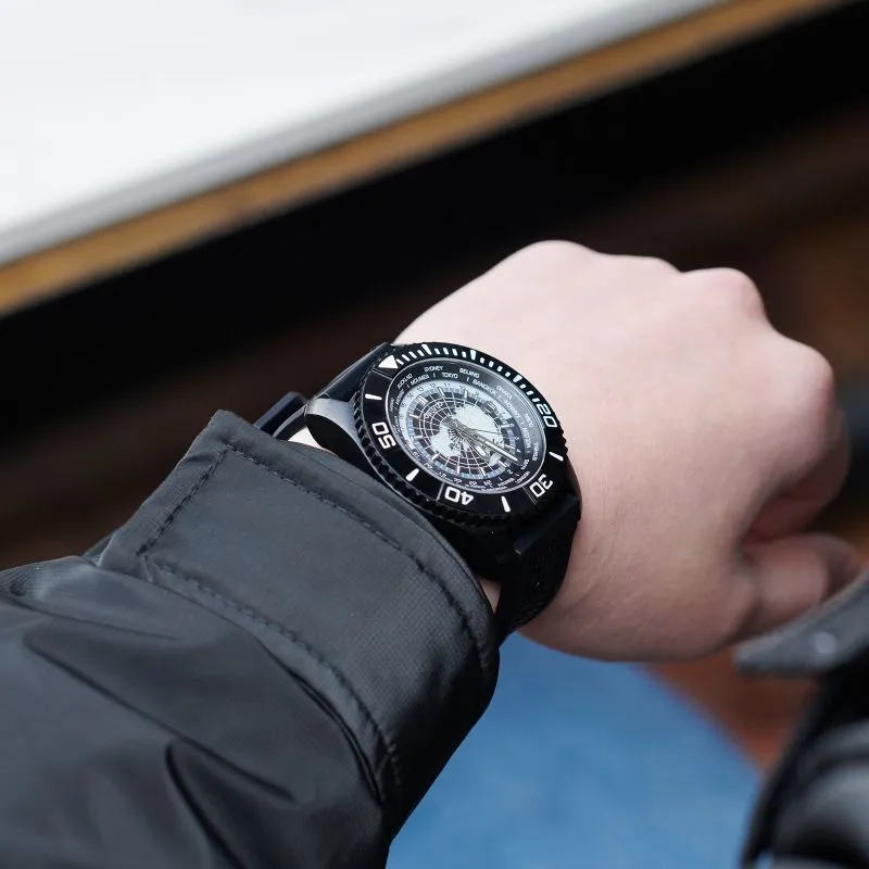 OBLVLO Automatic Mechanical Movement Watch Men's Watches Black Dial-2