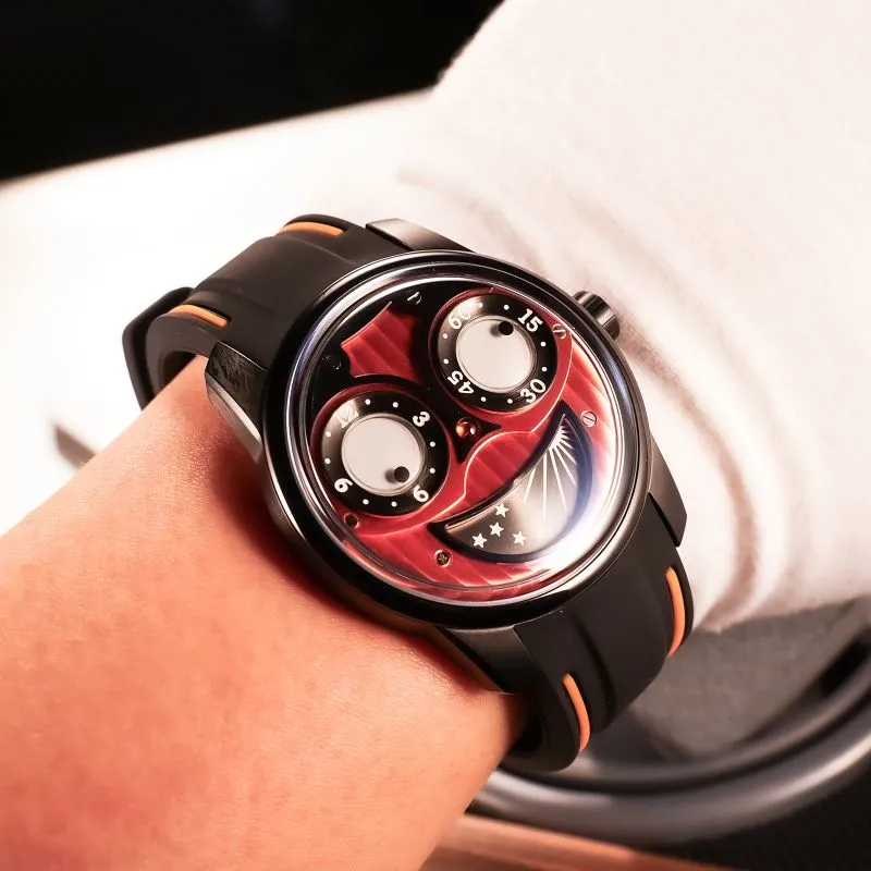 OBLVLO Automatic Mechanical Movement Men's Watches Black Dial-9