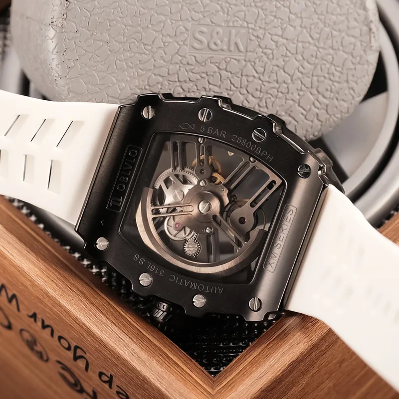 OBLVLO Mechanical Movement Watch Men's Watches Cut-Out Dial-15