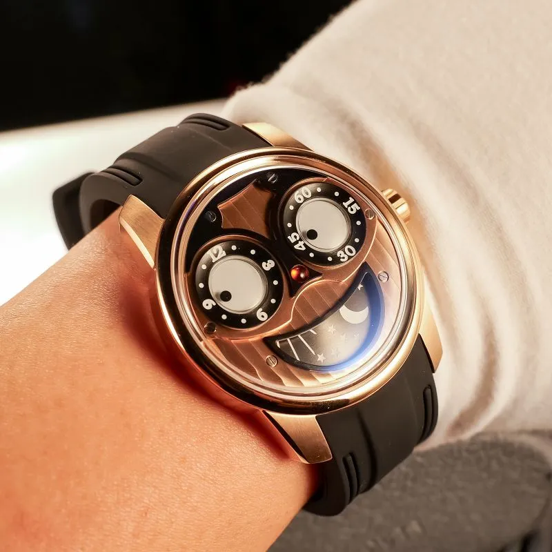 OBLVLO Automatic Mechanical Movement Men's Watches Black Dial-15