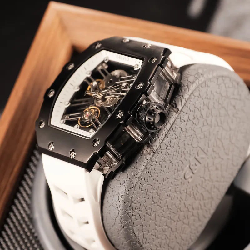 OBLVLO Mechanical Movement Watch Men's Watches Cut-Out Dial-12