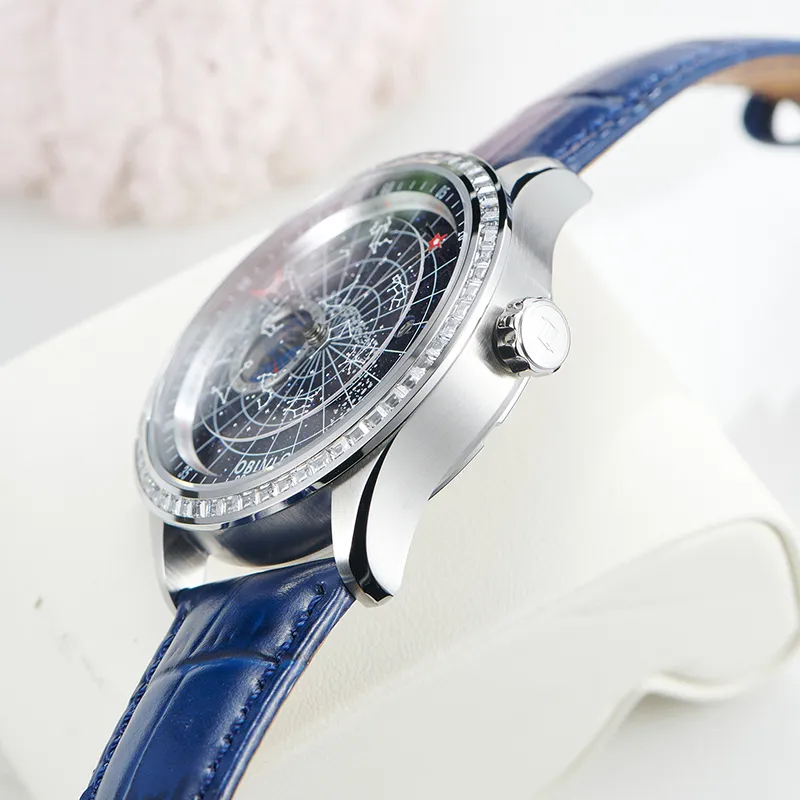 OBLVLO Automatic Mechanical Movement Watch Men's Watches Black Dial-9