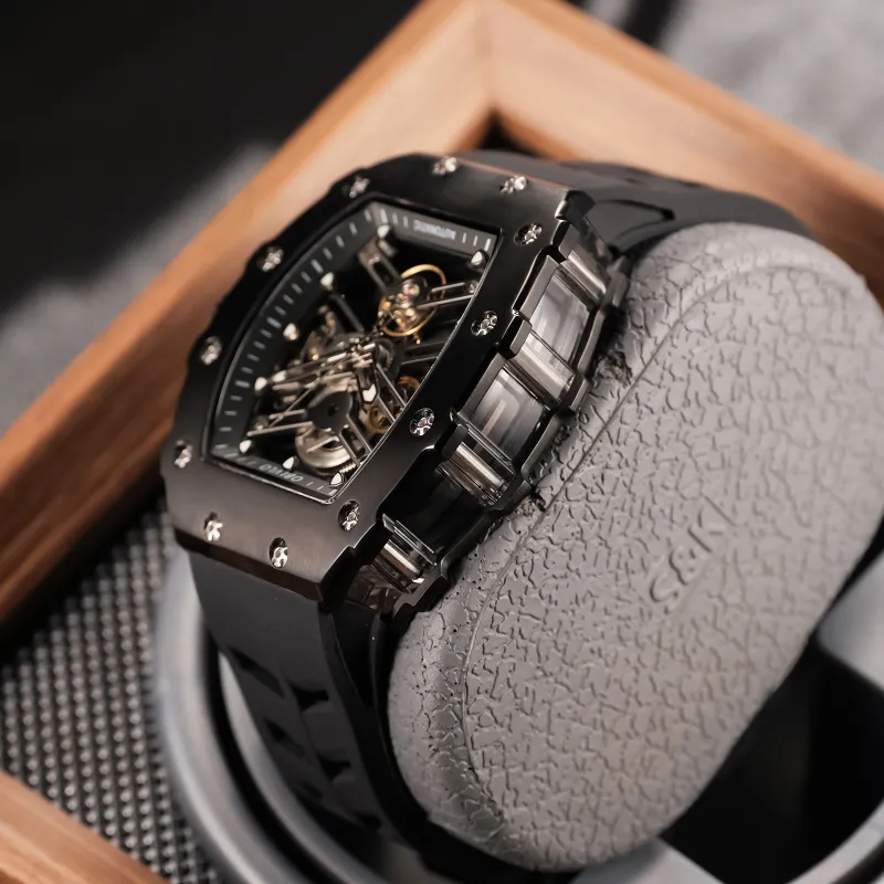 OBLVLO Mechanical Movement Watch Men's Watches Cut-Out Dial-28