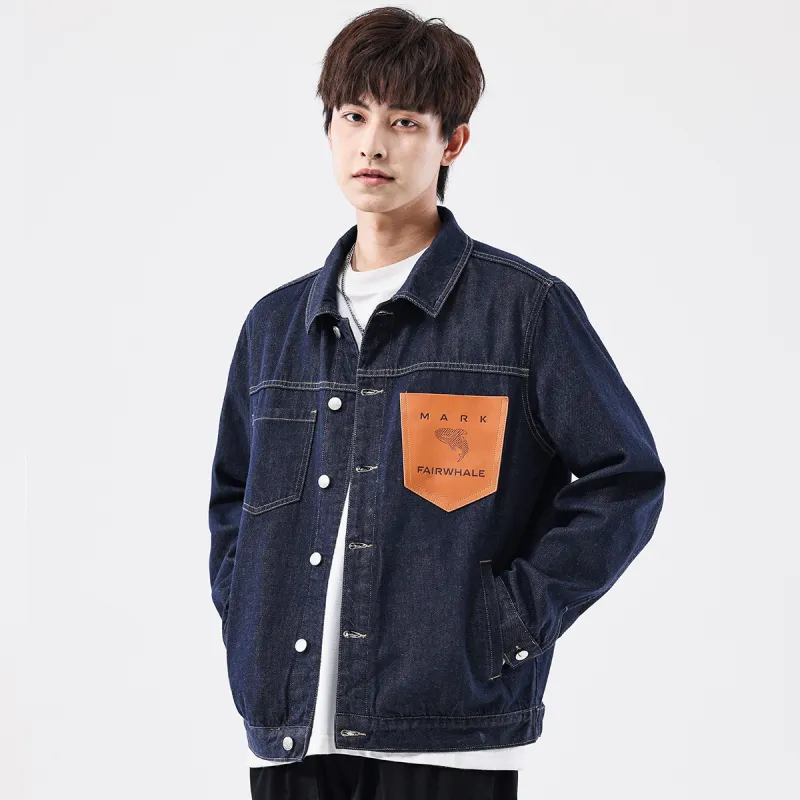 FAIRWHALE Denim Jacket Unisex Blue-6