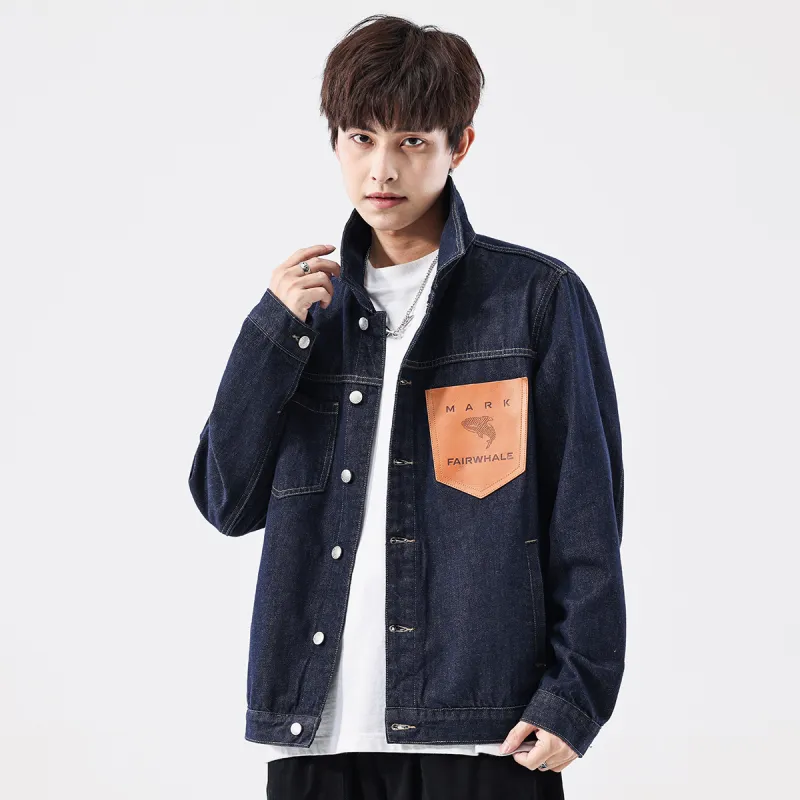 FAIRWHALE Denim Jacket Unisex Blue-5