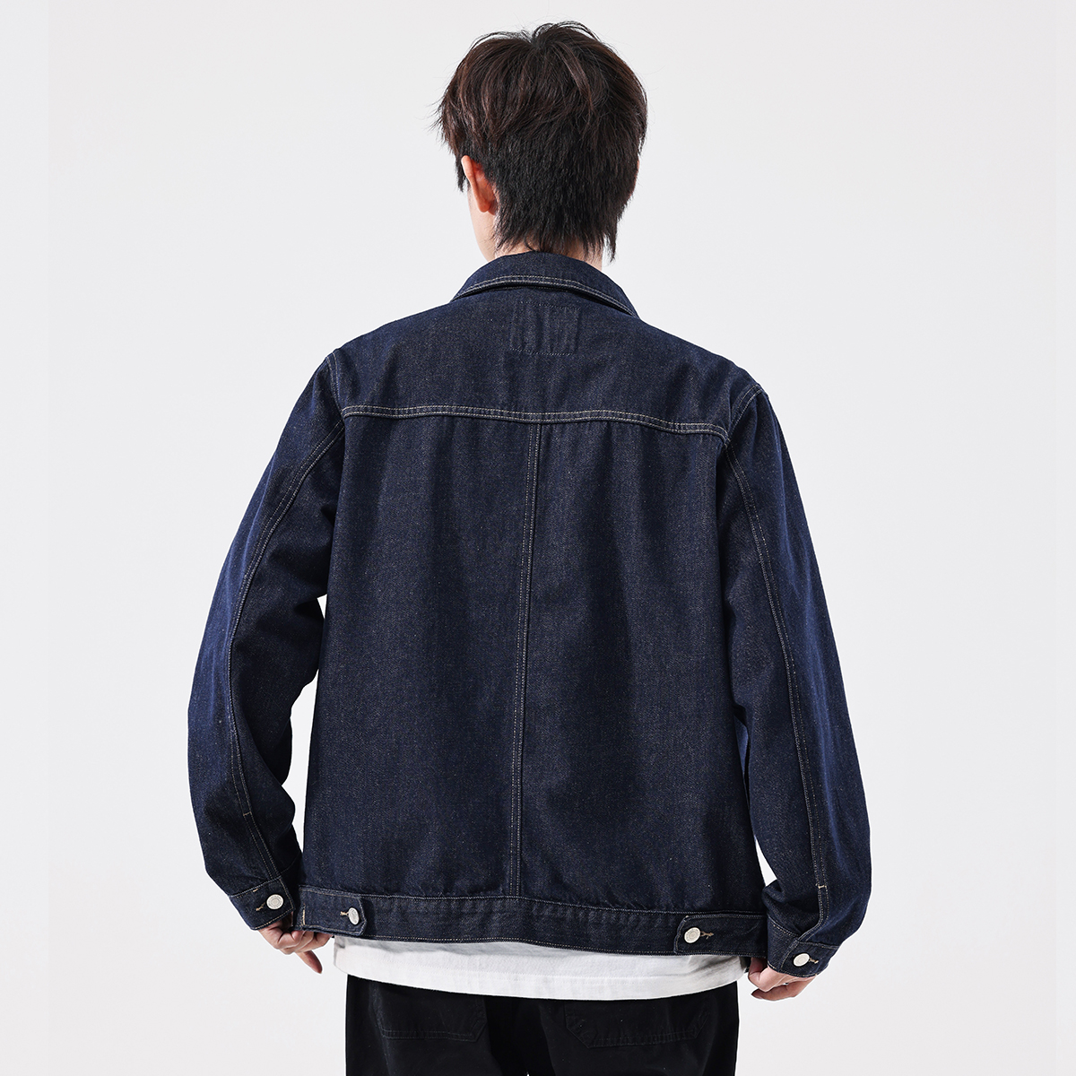 FAIRWHALE Denim Jackets Unisex Blue XL - POIZON