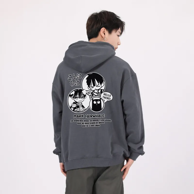 FAIRWHALE Pullover Drop Shoulder Hoodie Unisex-10