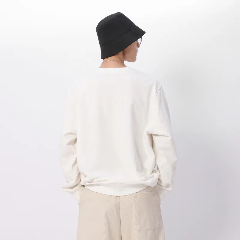 FAIRWHALE Loose Fit Pullover Drop Shoulder Crew Neck Sweatshirt Unisex-4