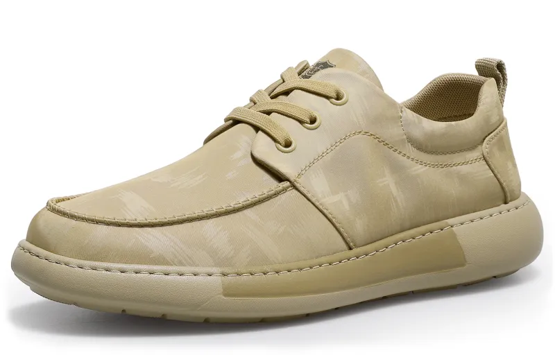 Desai Men's Casual Shoes Men Low Top Apricot, Gray-1