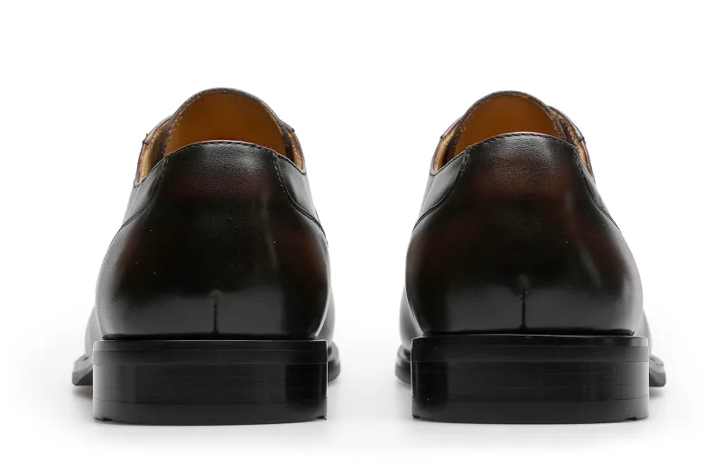 Desai Dress Shoes Men Low Top Black, Brown-8