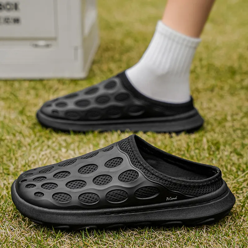 PROTECTCAMEL Abrasion Resistant Slip Resistant Closed Toe Slippers Men's-2