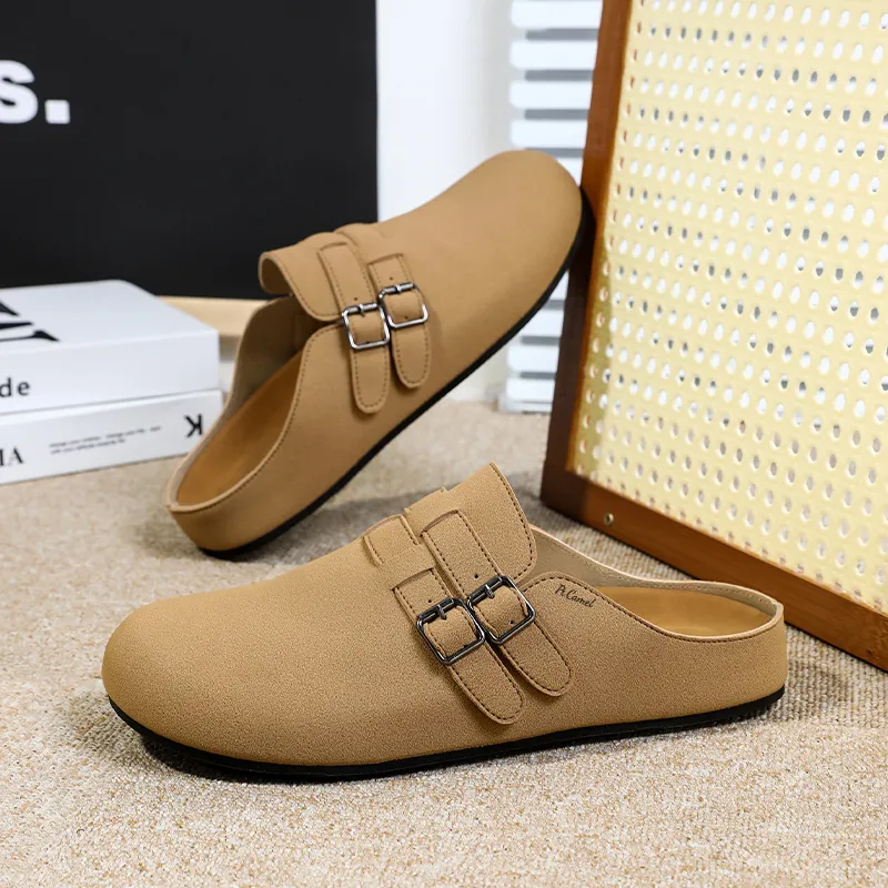 PROTECTCAMEL Rubber Sole Abrasion Resistant Slip Resistant Closed Toe Slippers Men's-7