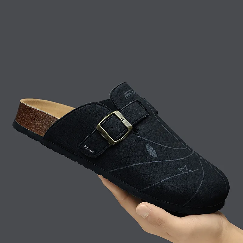 PROTECTCAMEL Abrasion Resistant Slip Resistant Closed Toe Slippers Men's-2
