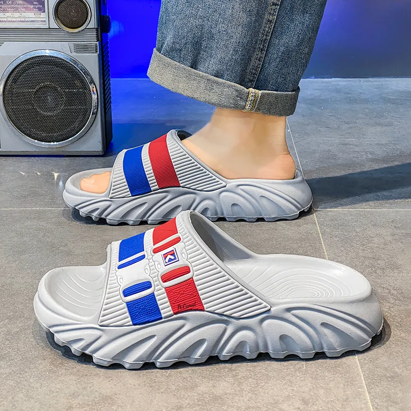 PROTECTCAMEL Slip Resistant Abrasion Resistant Odor Resistant Slide Slippers Men's-8