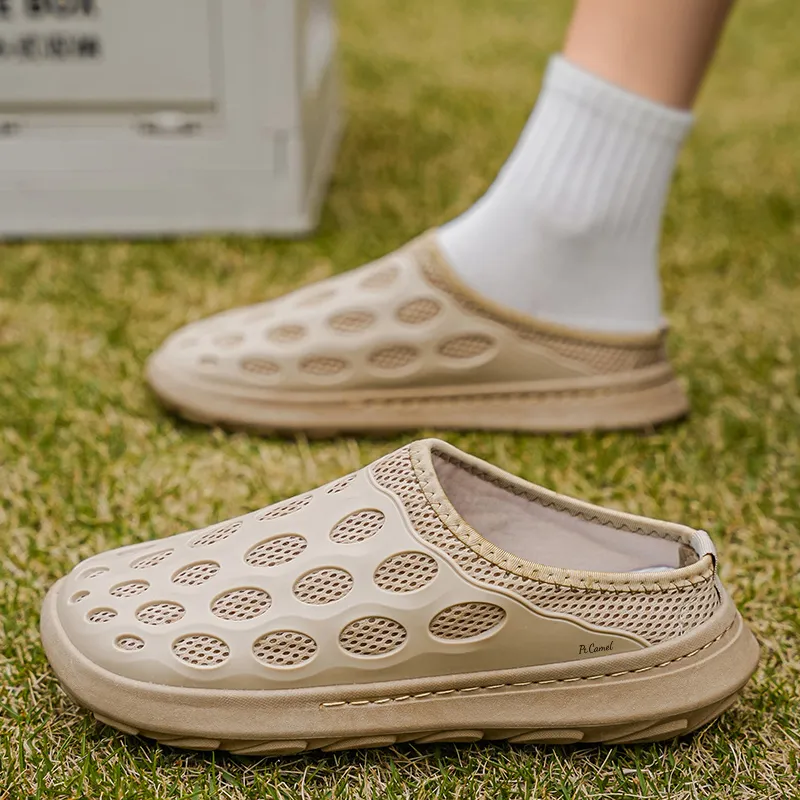 PROTECTCAMEL Abrasion Resistant Slip Resistant Closed Toe Slippers Men's-6