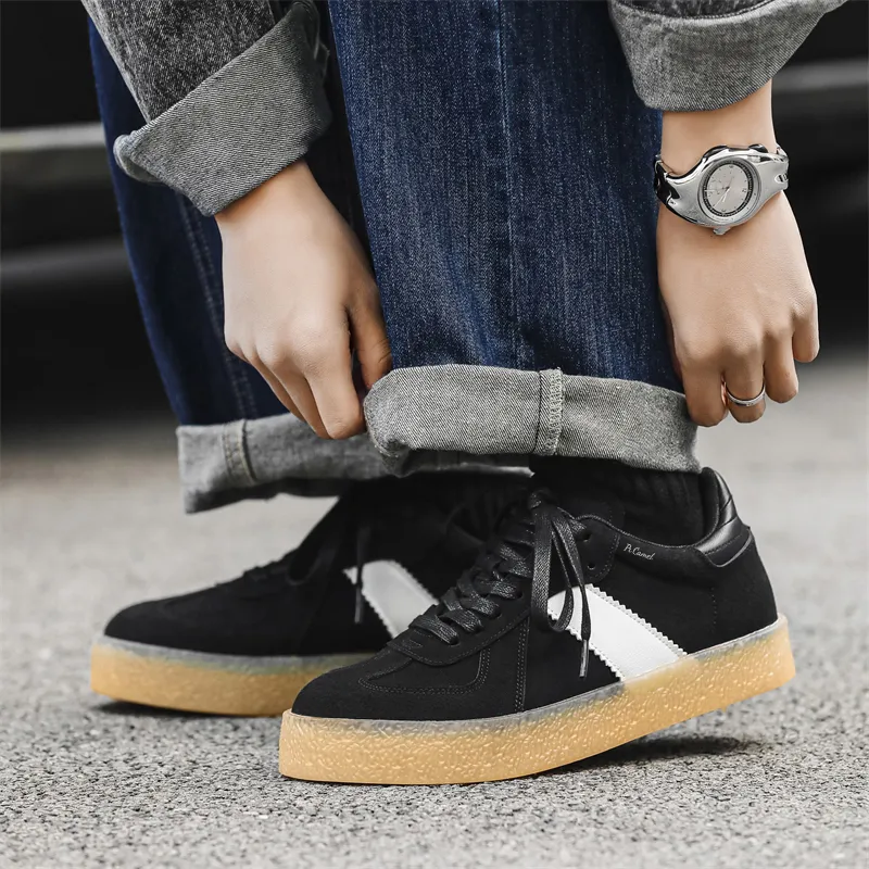 PROTECTCAMEL Slip Resistant, Abrasion Resistant, Lightweight Low Top Skateboard Shoes Men's-3