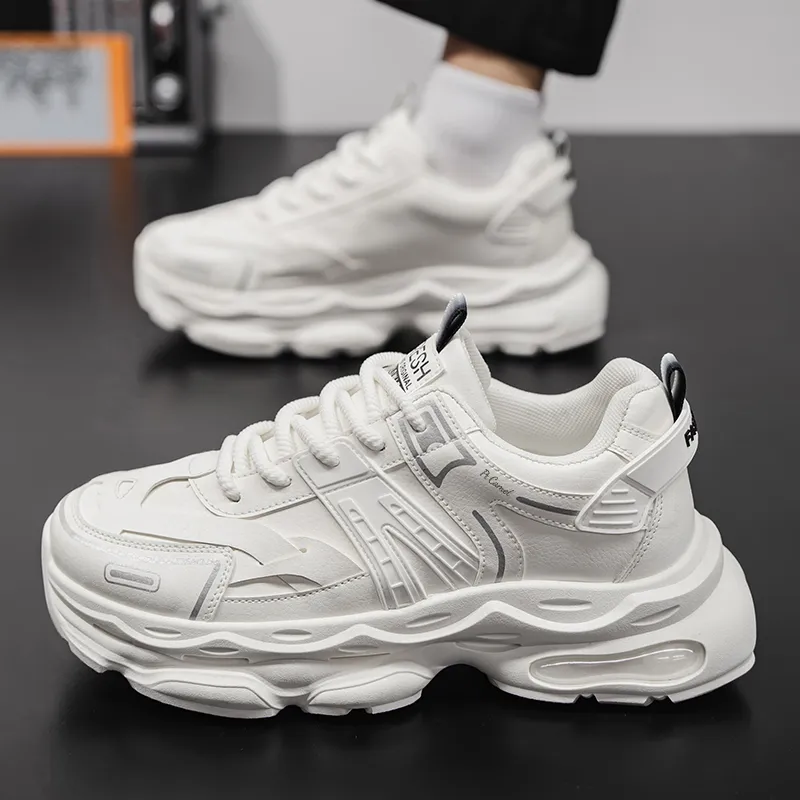 PROTECTCAMEL Slip Resistant, Abrasion Resistant, Lightweight Low Top Chunky Sneakers Men's-7