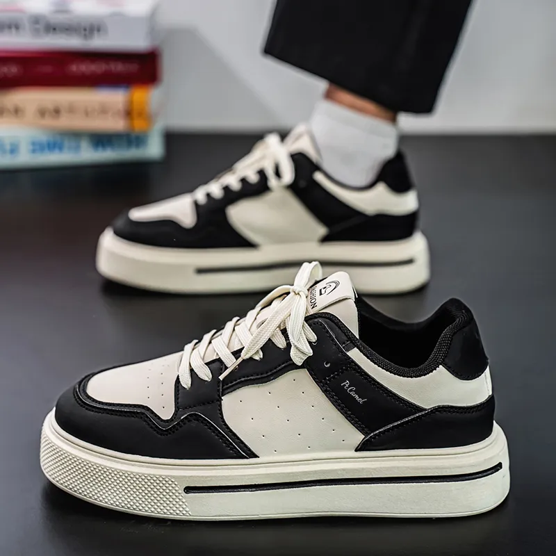 PROTECTCAMEL Slip Resistant Lightweight Height Increasing Low Top Skateboard Shoes Men's-9