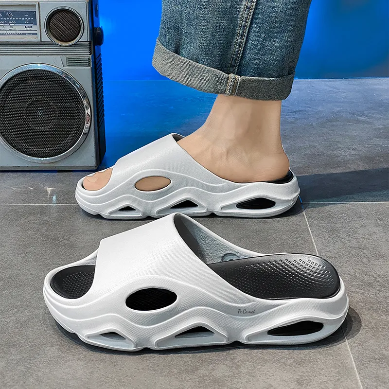 PROTECTCAMEL Slip Resistant Abrasion Resistant Massage Slide Slippers Men's-9