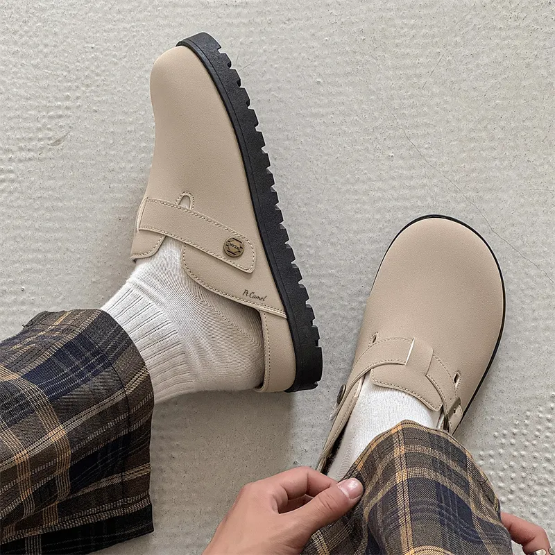 PROTECTCAMEL Rubber Sole Abrasion Resistant Slip Resistant Closed Toe Slippers Men's-9