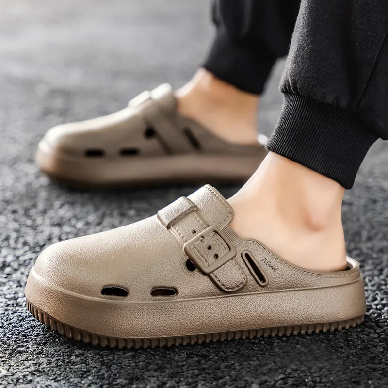 PROTECTCAMEL Abrasion Resistant Slip Resistant Closed Toe Slippers Unisex-8