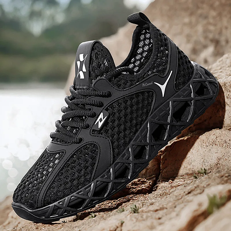 PROTECTCAMEL Slip Resistant Breathable Abrasion Resistant River Trekking Shoes Men's-2