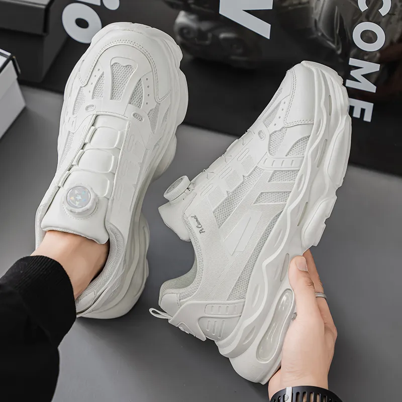 PROTECTCAMEL Slip Resistant, Abrasion Resistant, Lightweight Low Top Chunky Sneakers Men's-9