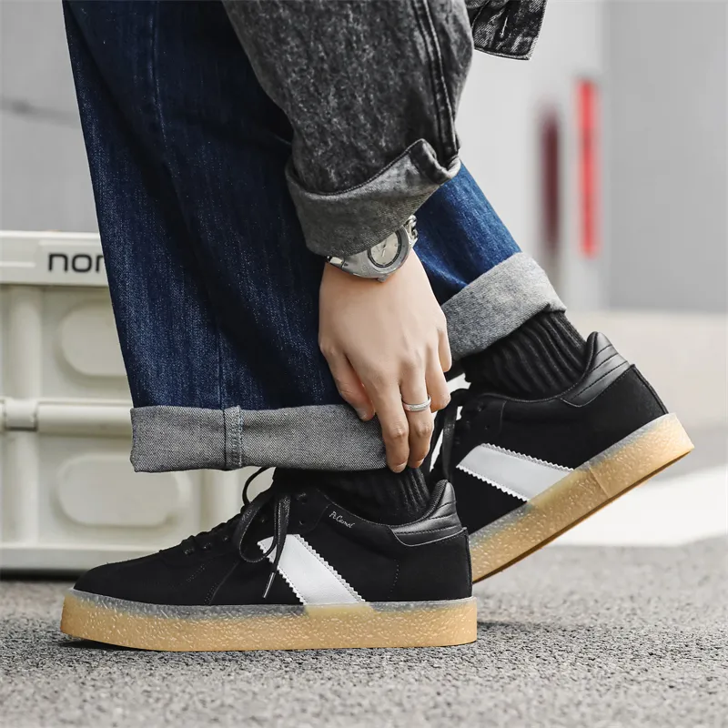 PROTECTCAMEL Slip Resistant, Abrasion Resistant, Lightweight Low Top Skateboard Shoes Men's-4