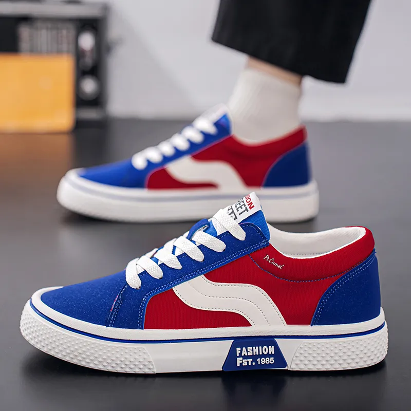 PROTECTCAMEL Slip Resistant, Abrasion Resistant, Breathable Low Top Canvas Shoes Men's-17