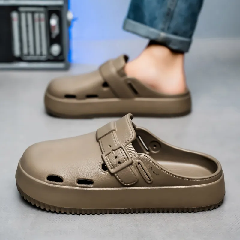PROTECTCAMEL Abrasion Resistant Slip Resistant Closed Toe Slippers Unisex-9