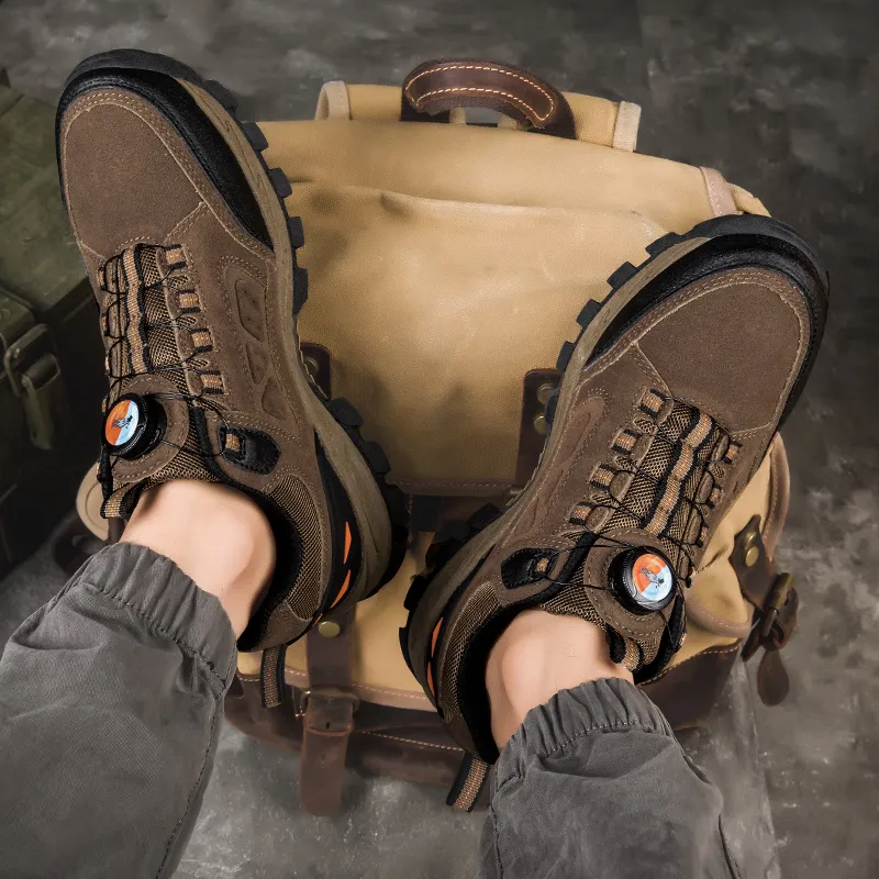 PROTECTCAMEL Anti Slip Wear Resistant Low Top Hiking Shoes Men's-9