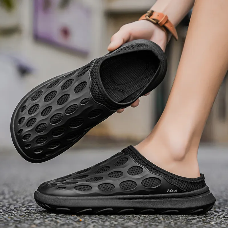 PROTECTCAMEL Abrasion Resistant Slip Resistant Closed Toe Slippers Men's-3