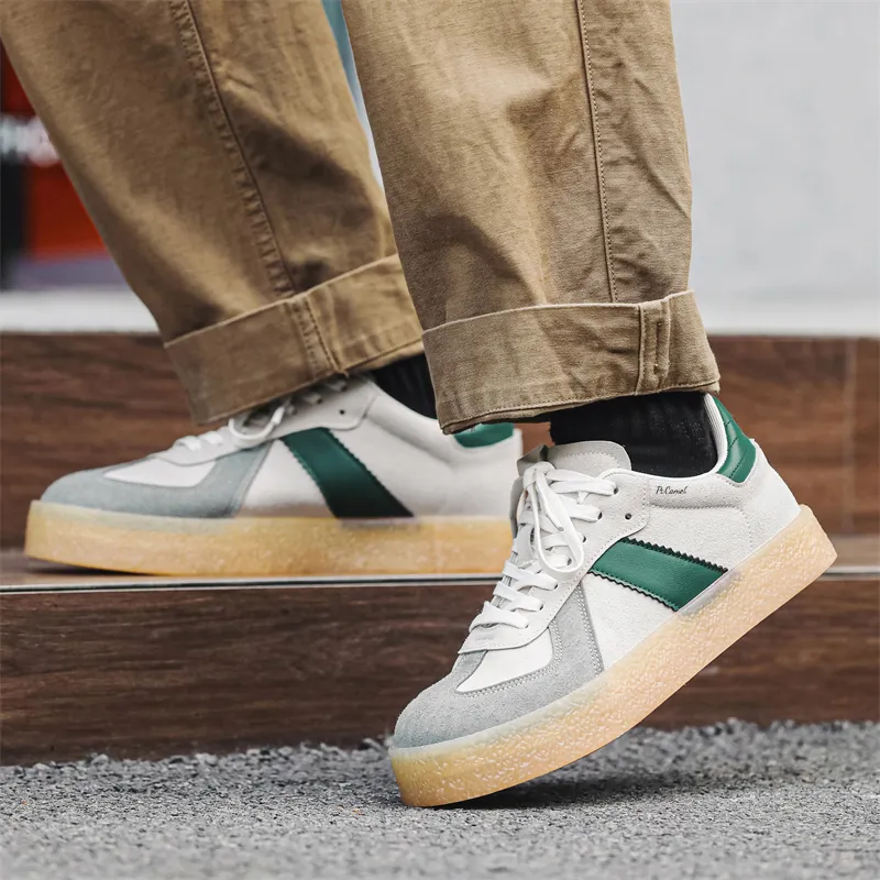PROTECTCAMEL Slip Resistant, Abrasion Resistant, Lightweight Low Top Skateboard Shoes Men's-8