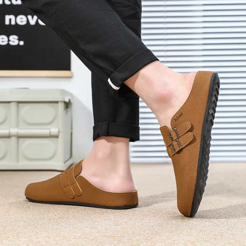 PROTECTCAMEL Rubber Sole Abrasion Resistant Slip Resistant Closed Toe Slippers Men's-14