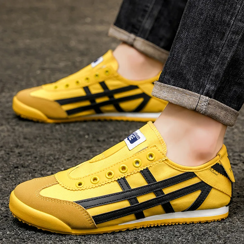 PROTECTCAMEL Slip Resistant, Abrasion Resistant, Lightweight Low Top Casual Shoes Unisex Yellow-3