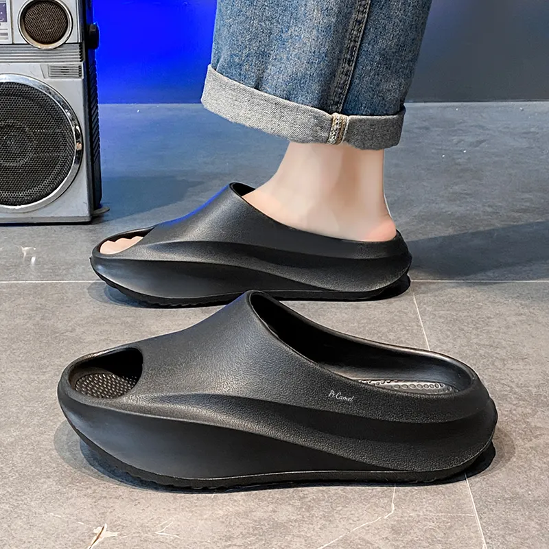 PROTECTCAMEL Rubber Sole Slip Resistant Abrasion Resistant Slide Slippers Men's-13