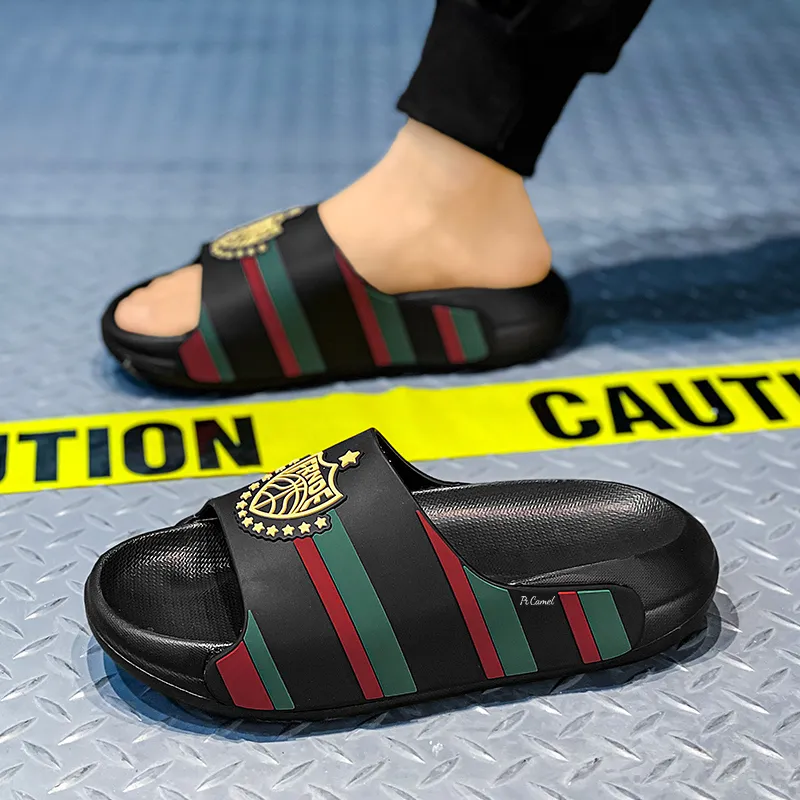 PROTECTCAMEL Rubber Sole Slip Resistant Abrasion Resistant Slide Slippers Unisex-4