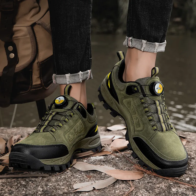 PROTECTCAMEL Anti Slip Wear Resistant Low Top Hiking Shoes Men's-4