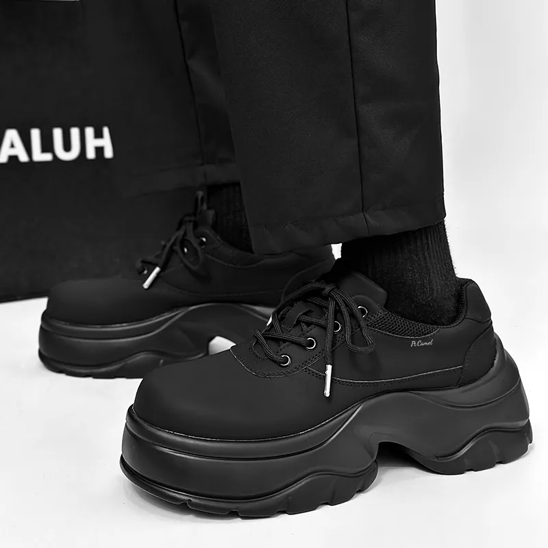 PROTECTCAMEL Men's Casual Shoes Men's Matte Black-1