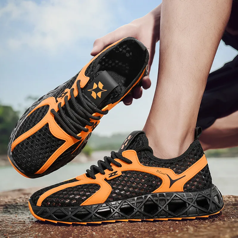 PROTECTCAMEL Slip Resistant Breathable Abrasion Resistant River Trekking Shoes Men's-13