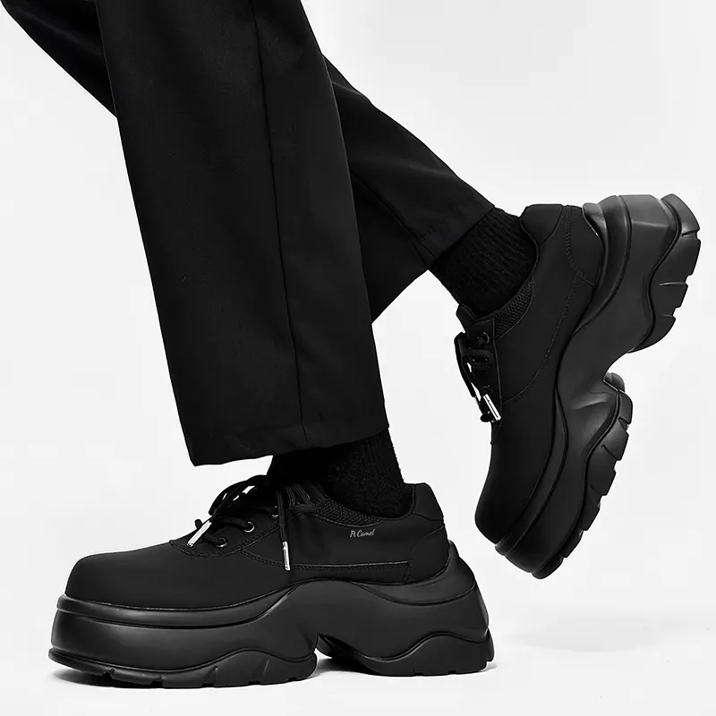 PROTECTCAMEL Men's Casual Shoes Men's Matte Black-2