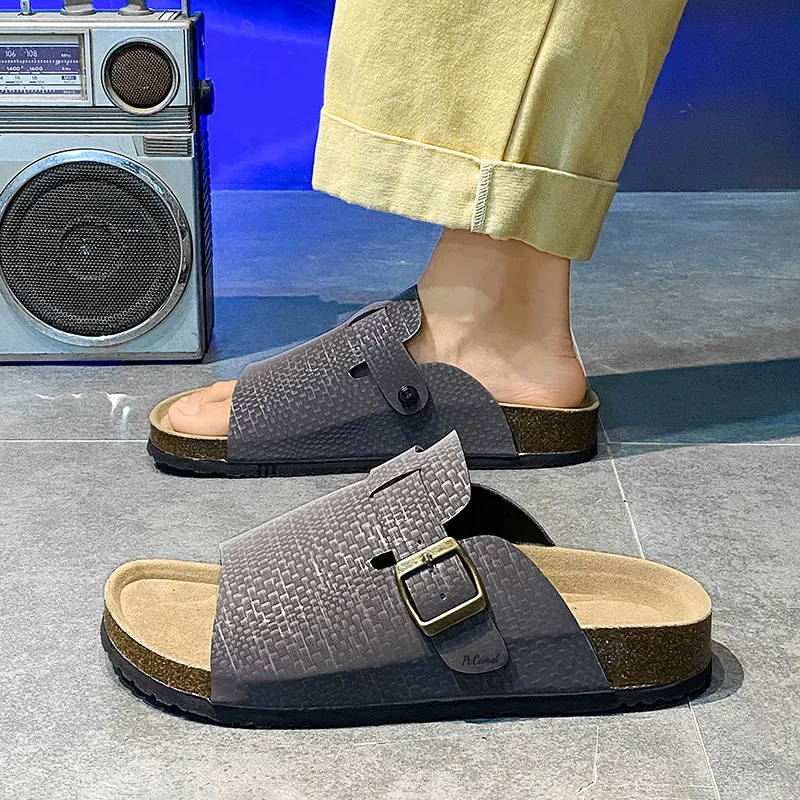 PROTECTCAMEL Slip Resistant Abrasion Resistant Slide Slippers Men's-7