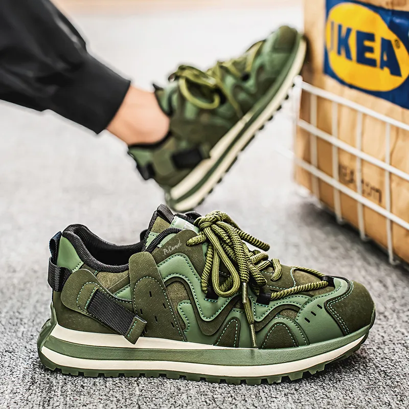 PROTECTCAMEL Slip Resistant Lightweight Height Increasing Low Top Casual Shoes Men's-6