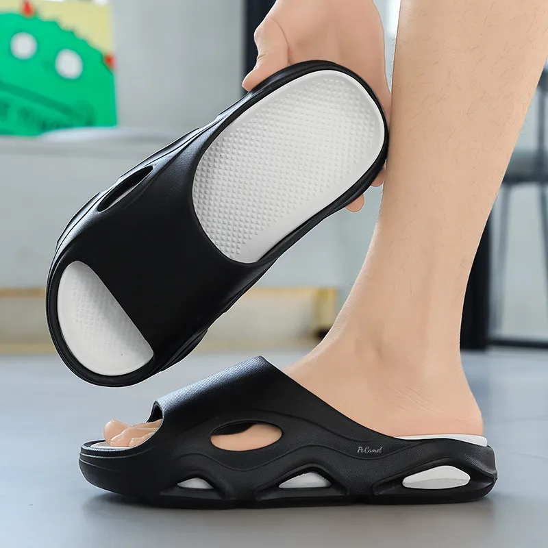 PROTECTCAMEL Slip Resistant Abrasion Resistant Massage Slide Slippers Men's-2