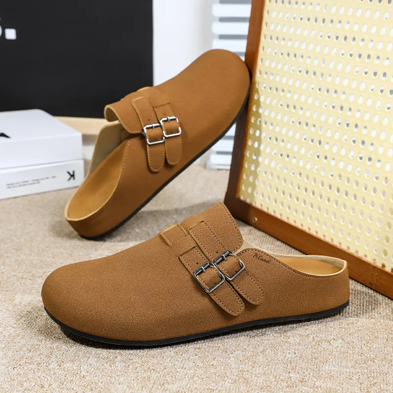 PROTECTCAMEL Rubber Sole Abrasion Resistant Slip Resistant Closed Toe Slippers Men's-12
