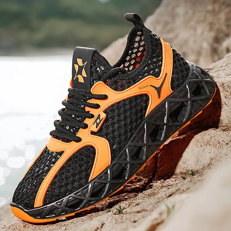 PROTECTCAMEL Slip Resistant Breathable Abrasion Resistant River Trekking Shoes Men's-12
