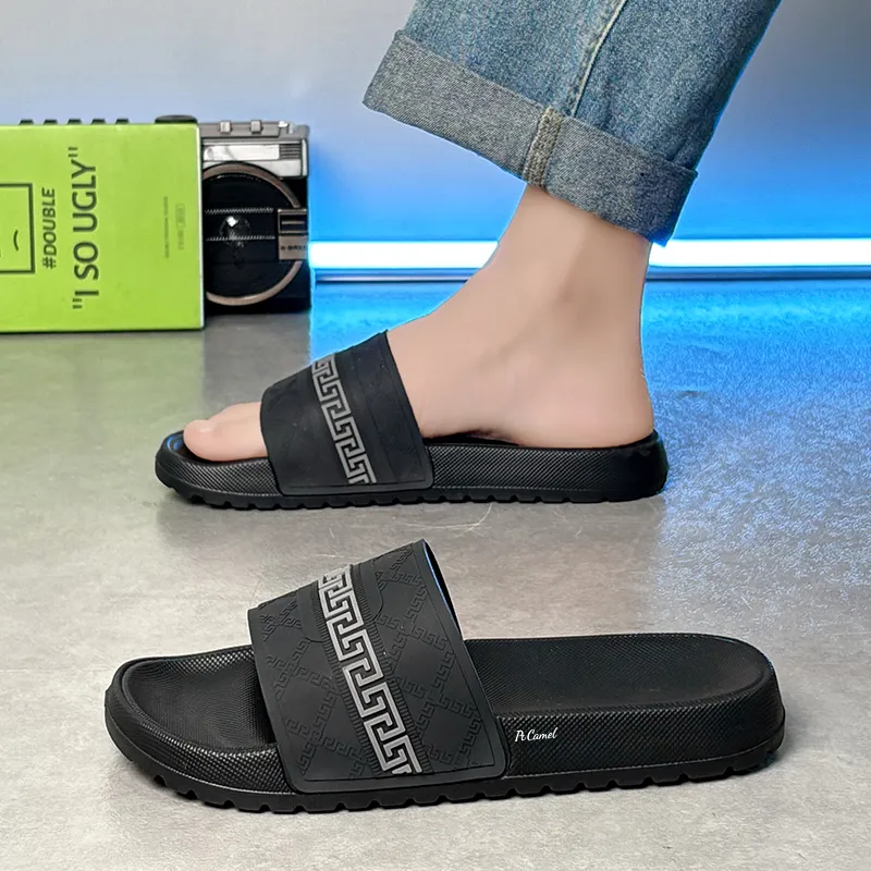 PROTECTCAMEL Slip Resistant Abrasion Resistant Slide Slippers Men's-5