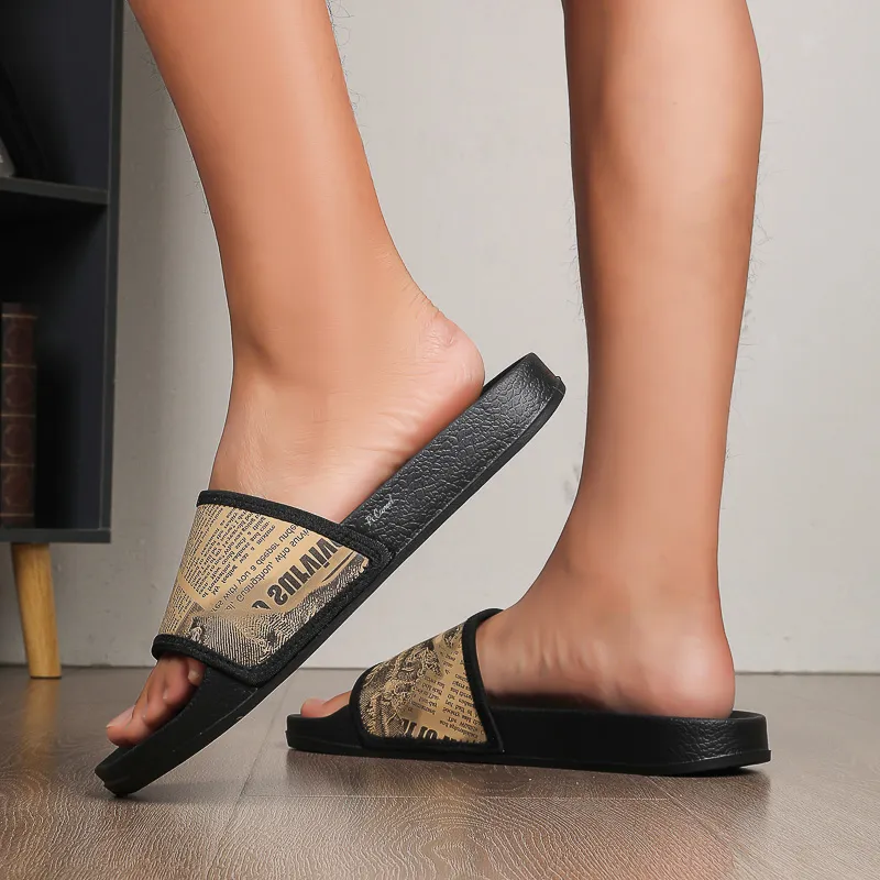 PROTECTCAMEL Slip Resistant Abrasion Resistant Slide Slippers Unisex-9